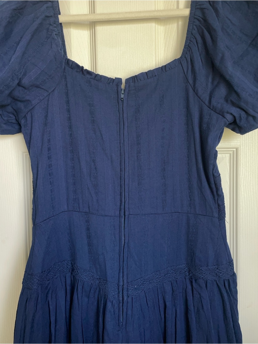 Altar'd State Blue Puff-Sleeve Maxi Dress - Picture 4 of 9